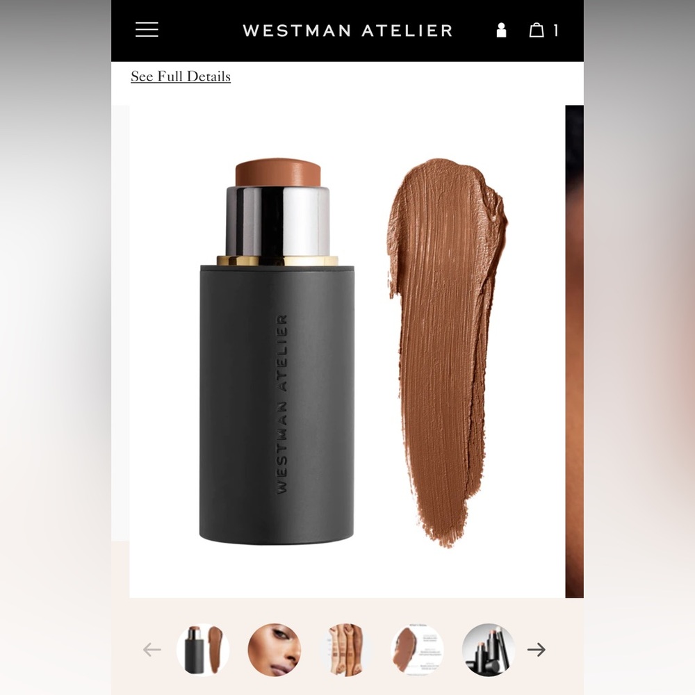 Westman atelier face trace stick in Truffle.